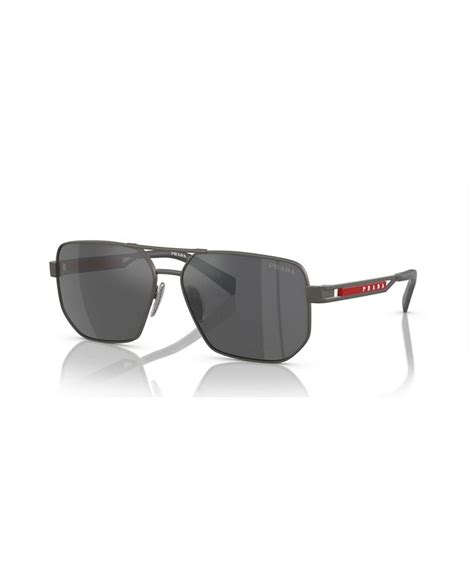 prada ps 51zs|PRADA LINEA ROSSA Men's Sunglasses, Mirror PS .